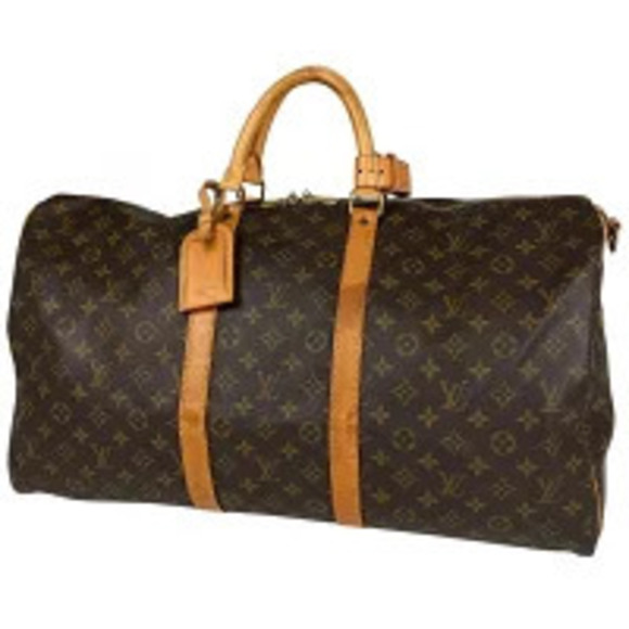 Louis Vuitton Handbags - Louis Vuitton Keepall Bandoulire Travel Business Trip Boston Bag Monogram Brown